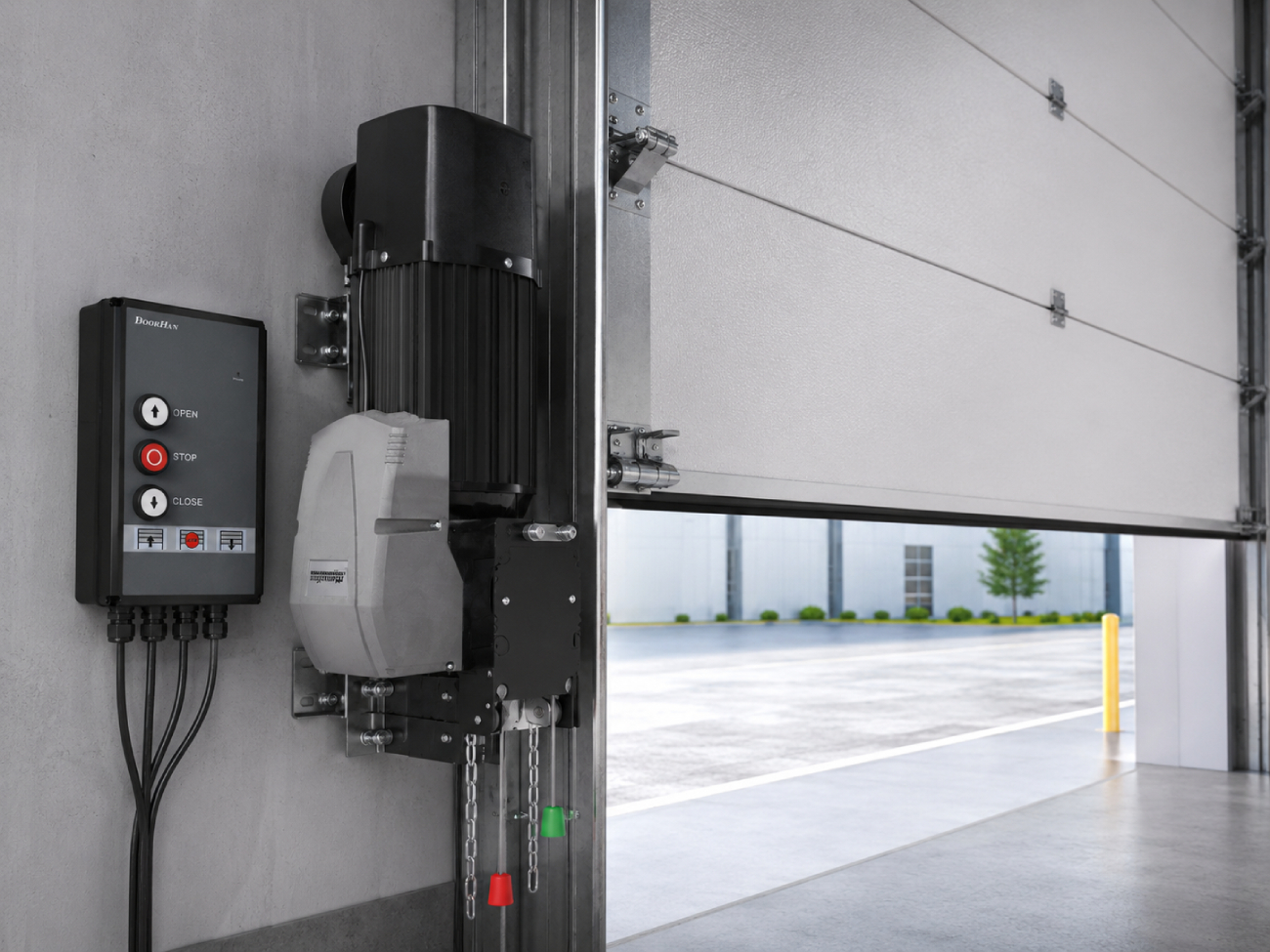 Валова автоматика за индустриални секционни врати – DoorHan и Motorline